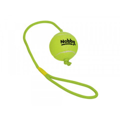 Іграшка м'яч тенісний з мотузкою Tennis Line Nobby