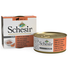 Вологий корм для котів з тунцем і папаєю Wet Schesir