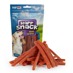 Ласощі для собак яловичі стріпси Happ Snack