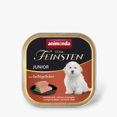 Вологий корм для цуценят з печінкою домашньої птиці with Poultry Liver Junior Vom Fiensten Animonda