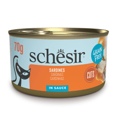 Вологий корм для котів з сардиною у соусі Sardines in Sauce Wet Cuts Adult Cat Schesir