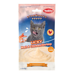 Ласощі для котів з куркою та креветкою Licky StarSnack Nobby