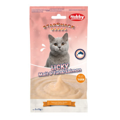 Ласощі для котів з тунцем та лососем Licky StarSnack Nobby
