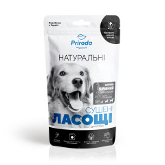 Ласощі для собак Шлунок качиний сушений слайсами Природа