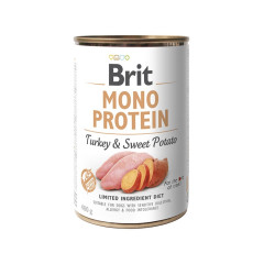 Вологий корм для собак з індичкою та бататом Turkey & Sweet Potato Mono Protein Brit Care