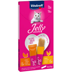 Ласощі для котів желе з куркою та індичкою Chicken & Turkey Jelly Lovers Cat Vitakraft