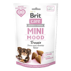 Ласощі для собак малих порід проти стресу з ягням та ванілю Mood Mini Treats Brit Care