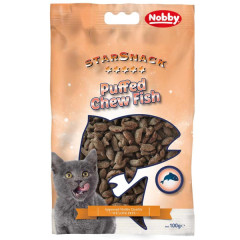 Ласощі для котів з тунцем Puffed Chew Fish StarSnack Nobby
