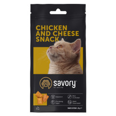 Ласощі для котів подушечки з куркою та сиром with Chicken and Cheese Pillows Cat Snack Savory