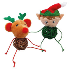 Іграшка м'яка для котів Олень або Ельф Cristmas Nobby