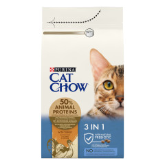 Сухий корм для котів з індичкою 3 in 1 Cat Chow Purina