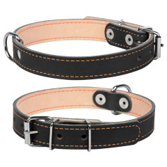 Нашийник подвійний (ш. 14мм. д. 27-35см.) чорний CoLLar