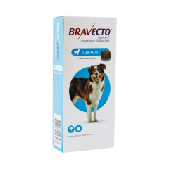 Засіб від бліх та кліщів для собак 20-40 кг. Bravecto