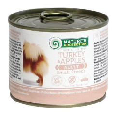 Вологий корм для собак small breed індичка та яблуко Nature's Protection