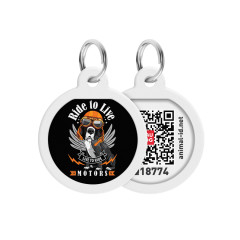 Адресник "Їздити щоб жити" Smart ID WauDog CoLLar