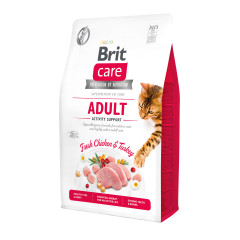 Сухий корм для котів з куркою та індичкою Activity Support Adult Chiken & Turkey Brit Care