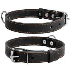 Нашийник одинарний (ш. 25мм. д.38-50см.) чорний CoLLar