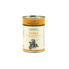 Вологий корм для цуценят куркою Hubertus Gold