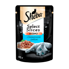 Вологий корм для котів з океанічною рибою Sheba