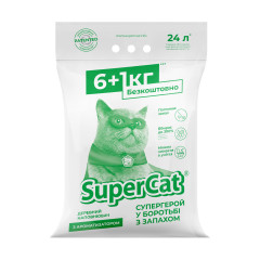 Наповнювач деревний зелений 6+1кг Super Cat CoLLar
