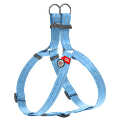 Шлея (ш. 15 мм. 40-55см.) блакитний Re-cotton WauDog CoLLar