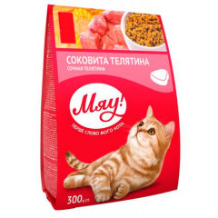 Сухий корм для котів соковита телятина Мяу