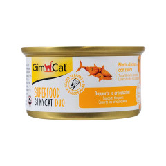 Вологий корм для котів з тунцем та гарбузом SuperFood ShinyCat Duo Cat Gim