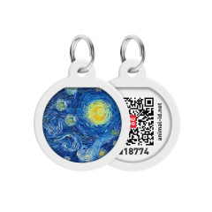 Адресник "Водяні лілії" Smart ID WauDog CoLLar