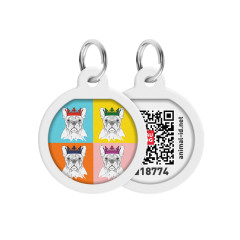 Адресник "Французький бульдог" Smart ID WauDog CoLLar