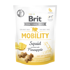 Ласощі для собак з кальмаром та ананасом 150 г. Mobility Brit Functional Snack