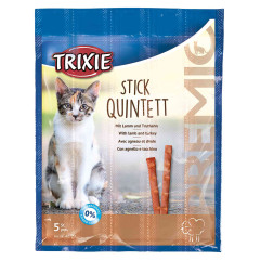 Ласощі для котів Stick Quintett ягня 5 шт 25 г Premio Trixie