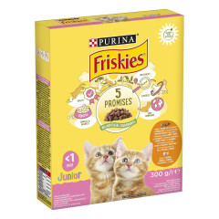 Сухий корм для котів Junior з куркою, молоком та овочами Friskies Purina