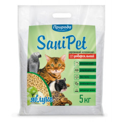 Наповнювач деревний універсальний "Яблуко" Sani Pet Природа