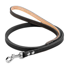 Повідець Одинарний непрошитий (ш. 10 мм. д 122см.) чорний CoLLar