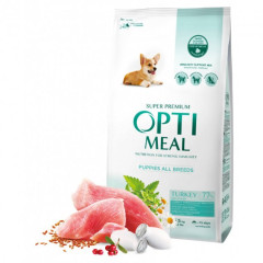 Сухий корм для цуценят з індичкою Puppy OptiMeal