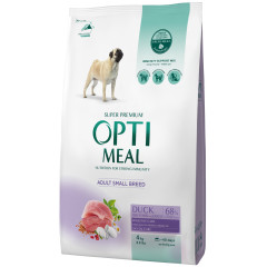 Сухий корм для собак з качкою Small Breed Adult Dog OptiMeal