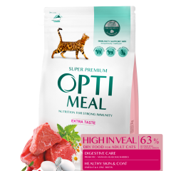 Сухий корм для котів Extra Taste Adult Cat OptiMeal