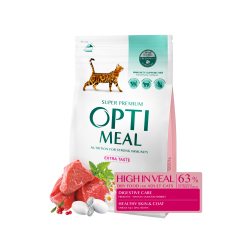 Сухий корм для котів з високим вмістом телятини. Extra Taste Adult Cat OptiMeal