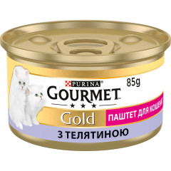 Вологий корм для кошенят з телятиною Паштет Gold Gourmet Purina