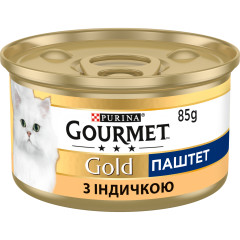 Вологий корм для котів з індичкою Паштет Gold Gourmet Purina