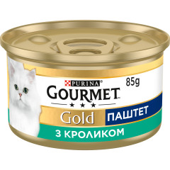 Вологий корм для котів з кроликом Паштет Gold Gourmet Purina