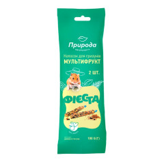 Ласощі для гризунів "Мультифрукт" 100г. (2шт.) Фієста Природа