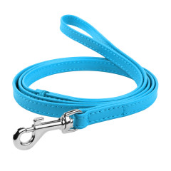 Повідець (ш. 12мм. д. 122см.) блакитний Glamour WauDog CoLLar