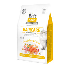 Сухий корм для котів з лососем та куркою Healthy & Shiny Coat Haircare Salmon & Chicken Brit Care