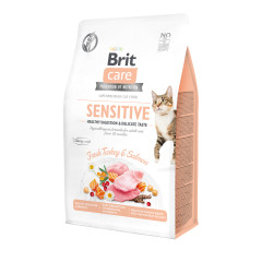 Сухий корм для котів з індичкою та лососем Healthy Digestion & Delicate Taste Sensitive Turkey & Salmon Brit Care