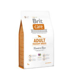 Сухий корм для собак з ягням та рисом (OLD) (NEW172215) Adult Medium Breed Lamb and Rice Brit Care