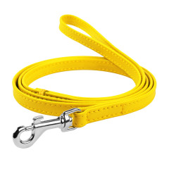 Повідець (ш. 9мм. д. 122см.) жовтий Glamour WauDog CoLLar