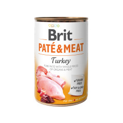 Вологий корм для собак з індичкою Turkey Pate & Meat Brit Care
