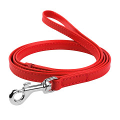 Повідець (ш. 9мм. д. 122см.) червоний Glamour WauDog CoLLar