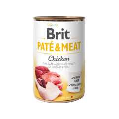 Вологий корм для собак з куркою Chicken Pate & Meat Brit Care